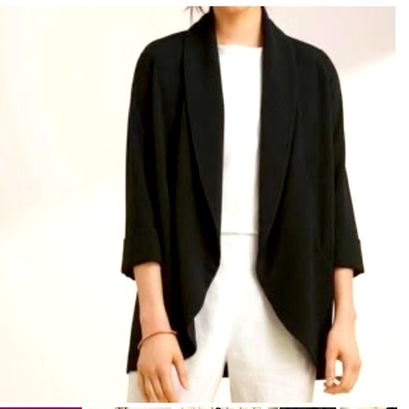 Aritzia Wilfred Chelvalier Black Open Front Blazer/Jacket Size 00! - Picture 1 of 13
